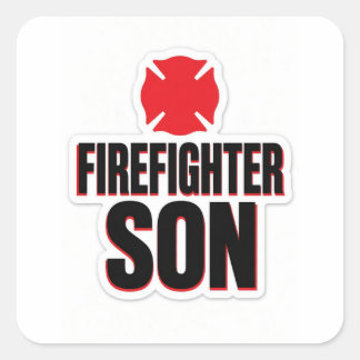 Feuerwehrmannssohn Quadratischer Aufkleber