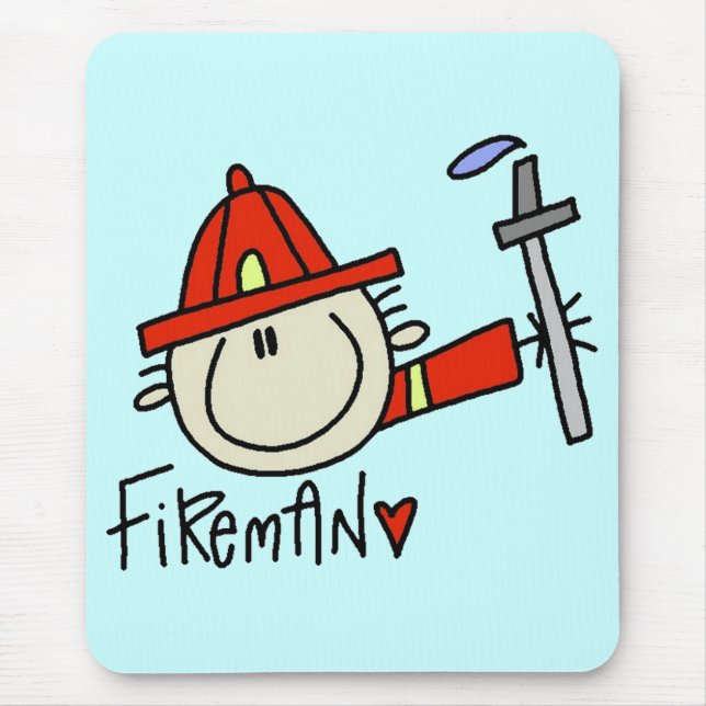Feuerwehrmauspad Mousepad (Vorne)