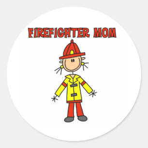 Feuerwehrmutter Runder Aufkleber