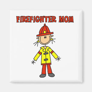 Feuerwehrmutter T-Shirts und Geschenke Magnet