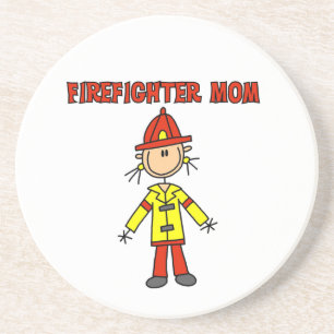 Feuerwehrmutter T-Shirts und Geschenke Untersetzer