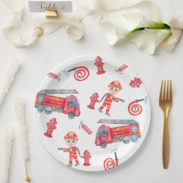 Feuerwehrpartei Pappteller