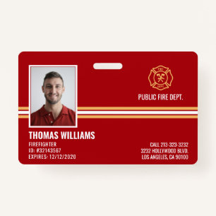 Feuerwehrpersonal-ID der Feuerwehr Ausweis