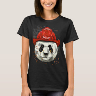 Feuerwehrriese Panda Feuerwehr Feuerwehrmann sein T-Shirt