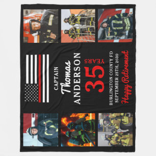 Feuerwehrruhestand Custom 6 Foto Fire Service Fleecedecke