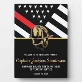 Feuerwehrruhestandsabteilung Feuerwehrmann Fotoplatte