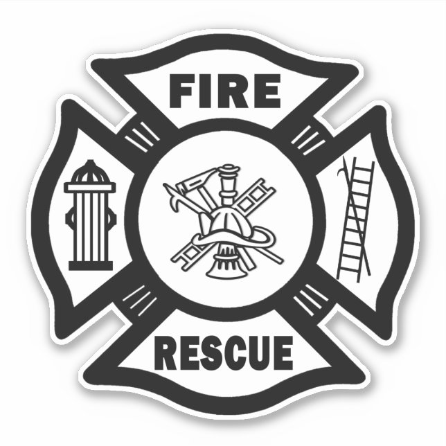 Feuerwehrrutsche Aufkleber (Vorderseite)
