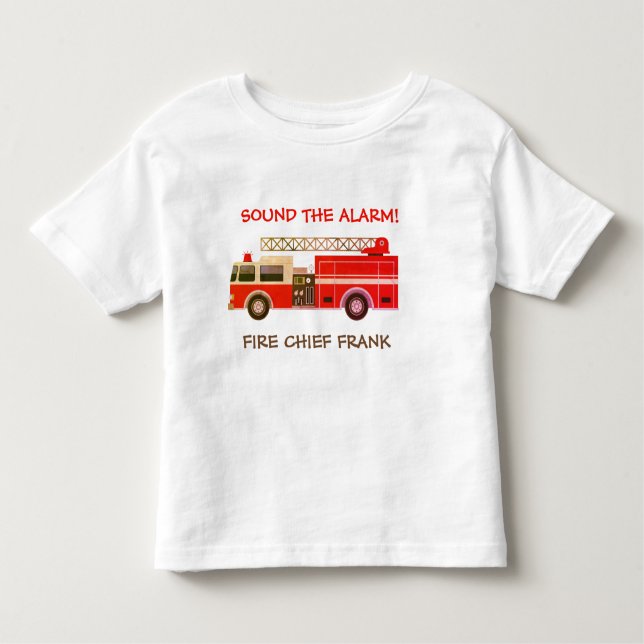 Feuerwehrschieber Motor Kleinkind T - Shirt (Vorderseite)