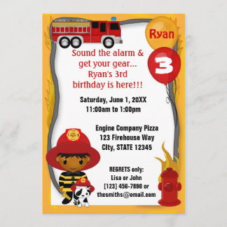 Feuerwehrschiff Dalmatiner Brandenburg Geburtstag  Einladung