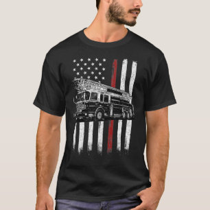 Feuerwehrschiff Fahne Fahne Fliege Feuerwehrschiff T-Shirt