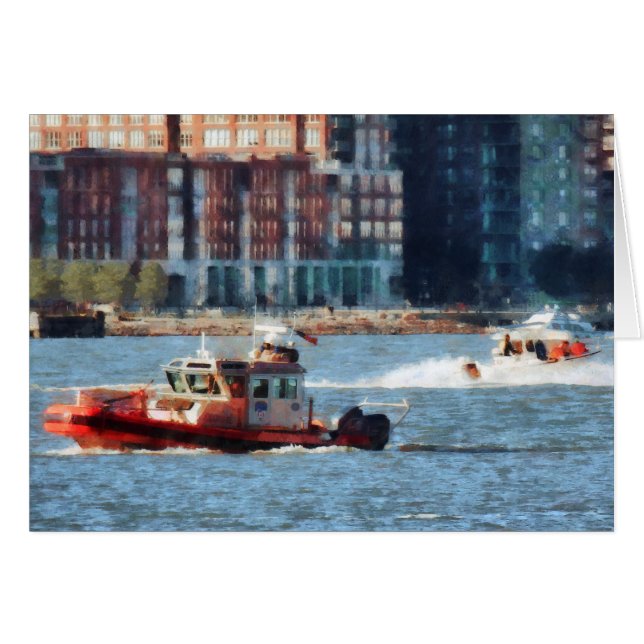 Feuerwehrschiff Hudson River (Vorderseite (Horizontal))