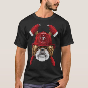 Feuerwehrschiff Shih Tzu Feuerwehrmännchen Kinder  T-Shirt