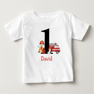 Feuerwehrschiff Truck Boy ErstgeburtenOutfit Baby T-shirt