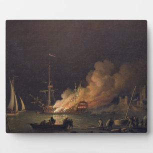 Feuerwehrschiff um Nacht, c.1756 (Öl auf Leinwand) Fotoplatte