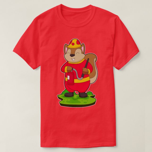 Feuerwehrschlauch für Eichhörnchen T-Shirt (Design vorne)