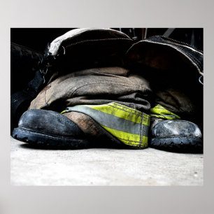 Feuerwehrschuhe Poster
