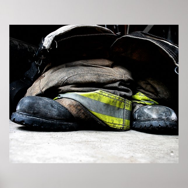 Feuerwehrschuhe Poster (Vorne)