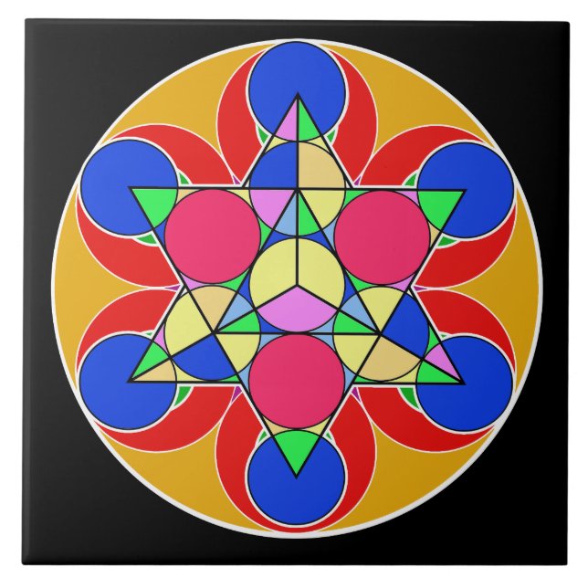 Feuerwehrstern Fliese (Vorderseite)