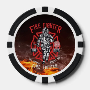 Feuerwehrtribute Poker Chips - Feuerwehrleute Set