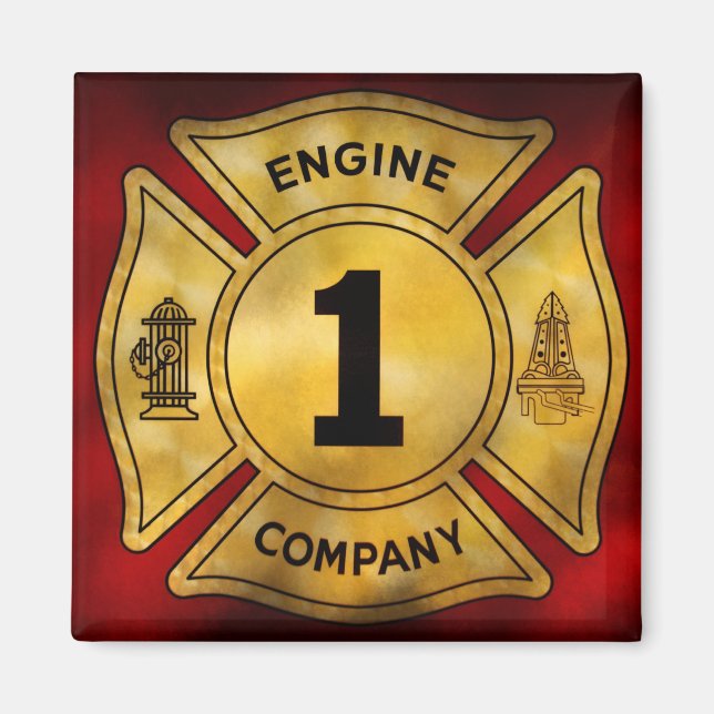 Feuerwehrunternehmen - Motor 1 Magnet (Vorne)