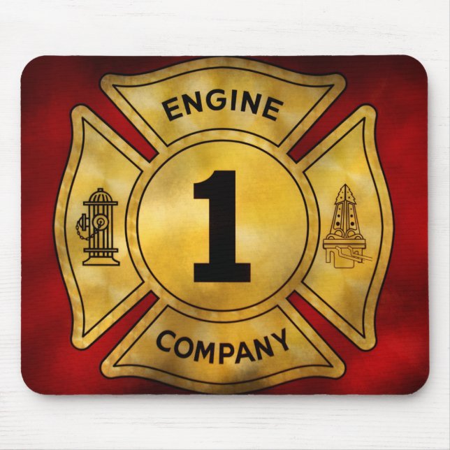 Feuerwehrunternehmen - Motor 1 Mousepad (Vorne)