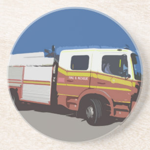 Feuerwehrwagen Getränkeuntersetzer