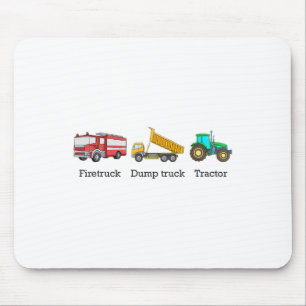 Feuerwehrwagen Kipper Traktor Subtil Anti-Trump _1 Mousepad