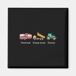 Feuerwehrwagen Kipper Traktor Subtil Anti-Trump Magnet