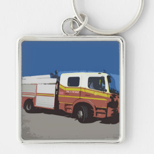 Feuerwehrwagen Schlüsselanhänger