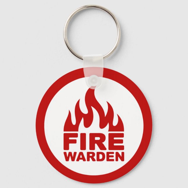 Feuerwehrwart Schlüsselanhänger (Rückseite)