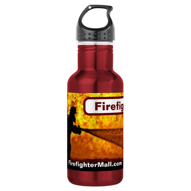 Feuerwehrwasserflasche Edelstahlflasche (Vorderseite)