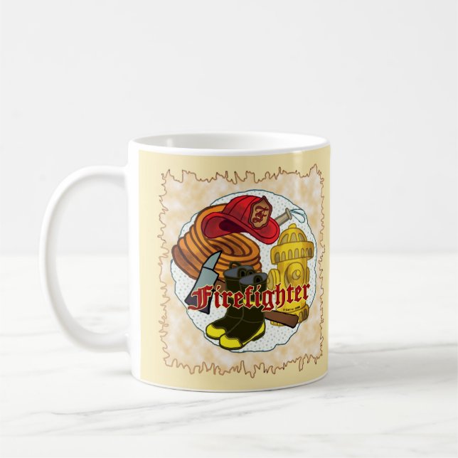 Feuerwehrwerkzeug-Tassen Kaffeetasse (Links)