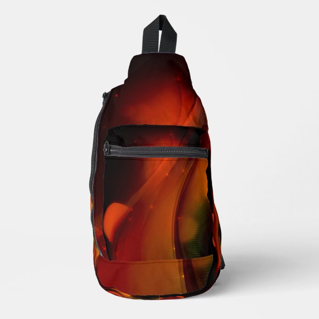 Feuerwelle Crossbody Bag (Vorderseite)