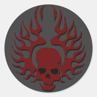 Feuerwelle Runder Aufkleber