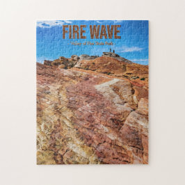 Feuerwelle, Staat-Park Tal, Nevada Puzzle