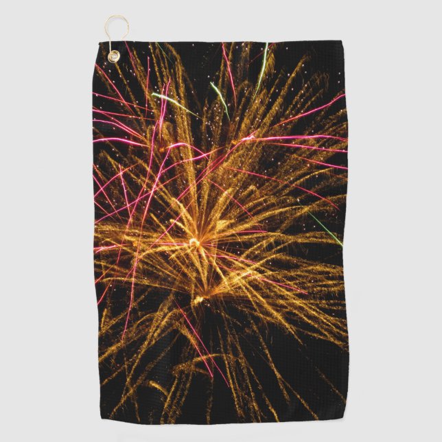 Feuerwerk 04 golfhandtuch (Vorderseite)