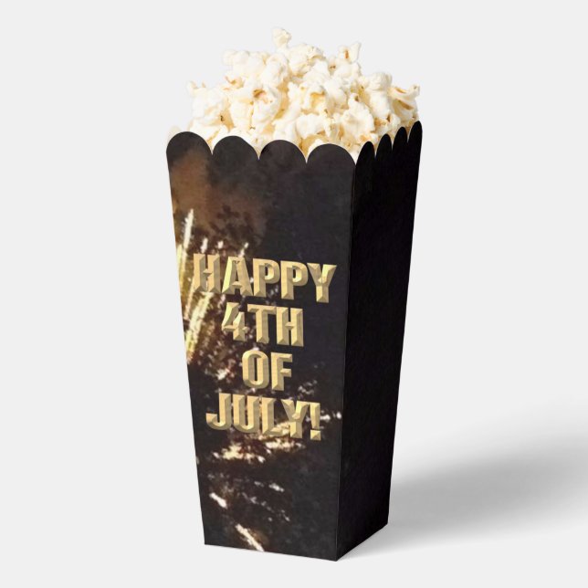 Feuerwerk 10 4. Juli Popcorn Boxen Geschenkschachtel (Geplatzt)