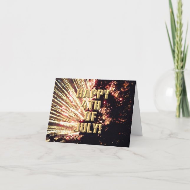 Feuerwerk 11 4. Juli Karte (Vorderseite)