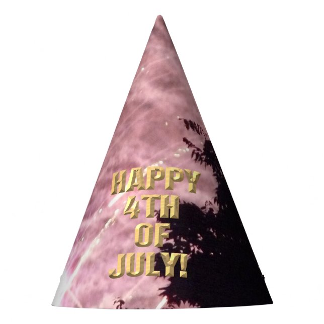 Feuerwerk 17 4. Juli Party Hut Partyhütchen (Vorderseite)