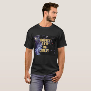 Feuerwerk 1 4. Juli Männer schwarzes Shirt