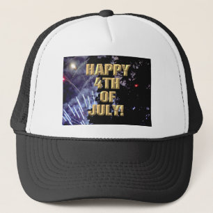 Feuerwerk 1 4. Juli Trucker-Mütze Truckerkappe