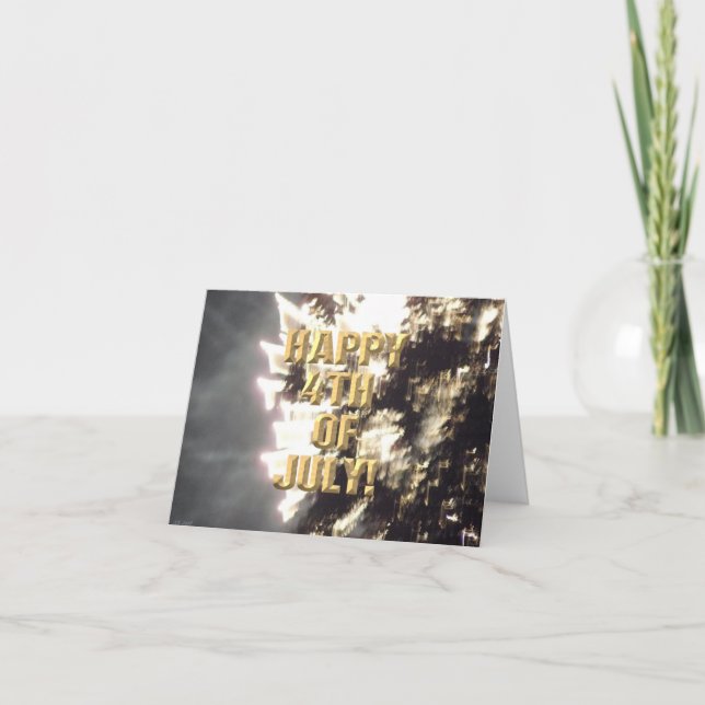 Feuerwerk 2 4. Juli Karte (Vorderseite)
