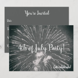 Feuerwerk 4. Juli Einladung