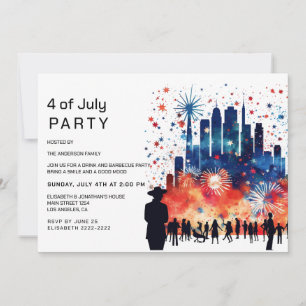 Feuerwerk 4. Juli Einladungen