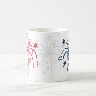 Feuerwerk 4. Juli Kaffeepause Tasse