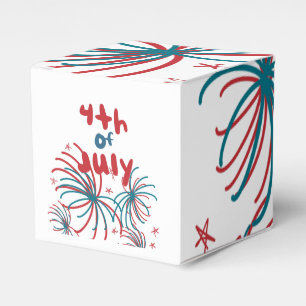 Feuerwerk 4. Juli Sterne BBQ Geburtstag      Geschenkschachtel