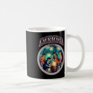 Feuerwerk 4. Juli Unabhängigkeit Patriotisch 1776 Kaffeetasse