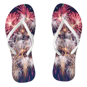 Feuerwerk 4. Juli Unabhängigkeitstag Flip Flops