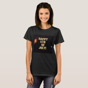 Feuerwerk 8 4. Juli Frauen schwarzes Shirt