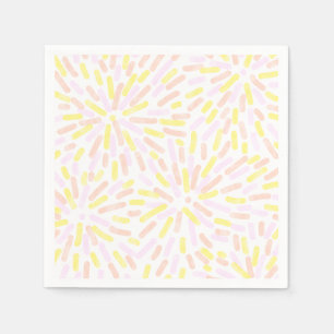 Feuerwerk Abstrakt Pangender Pride Flag Pastell Serviette